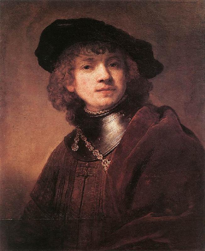 REMBRANDT Harmenszoon van Rijn Self Portrait as a Young Man  dh
